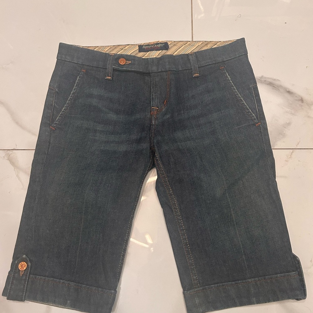 Raven Denim Bermuda Shorts Women